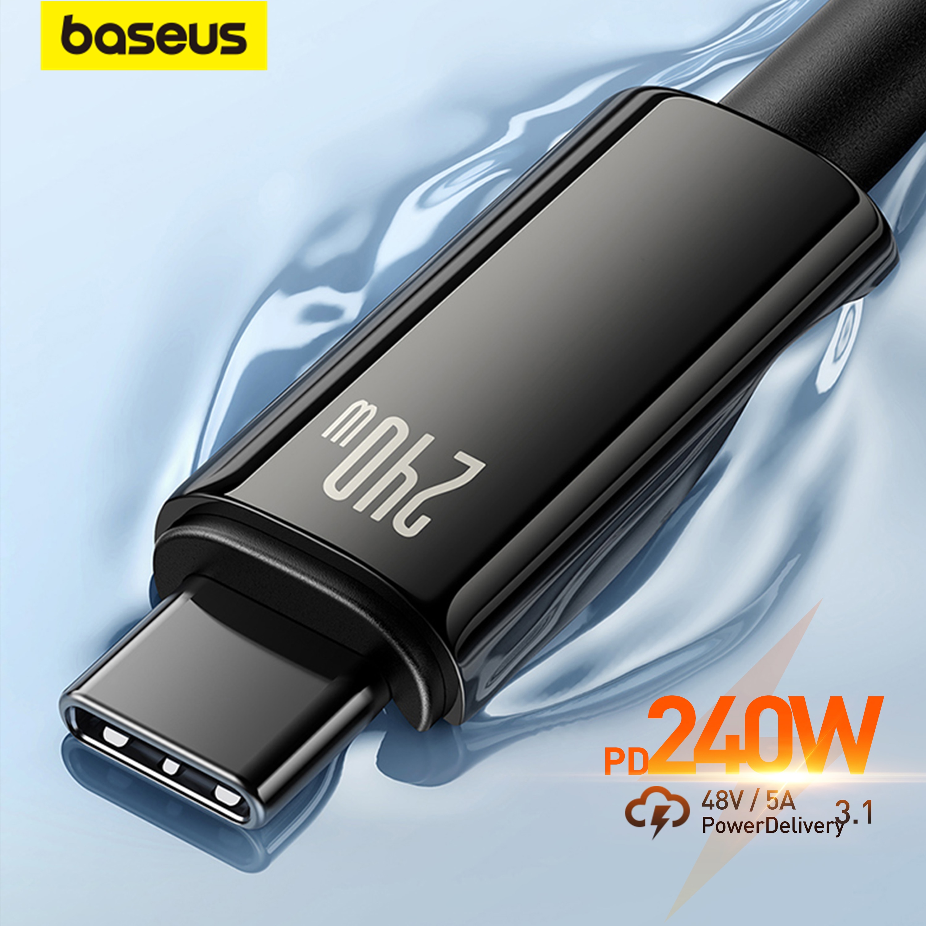 Baseus USB CŸ ̺, Realme Ｚ S23 ȭ PD3.1  5A  , ƺ PC CŸ ̺, 240W